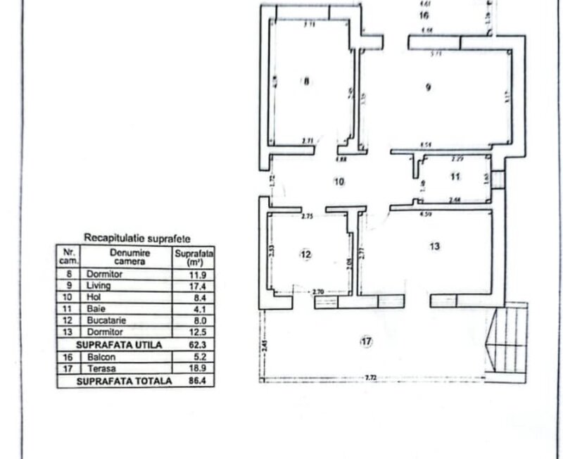 Crangasi, 2 camere, mobilat utilat.